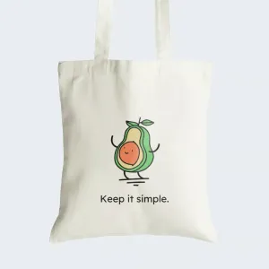 Keep It Simple Cute Tote Bag With Zipper