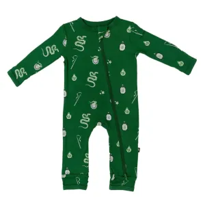 Kyte BABY Zippered Romper - Slytherin