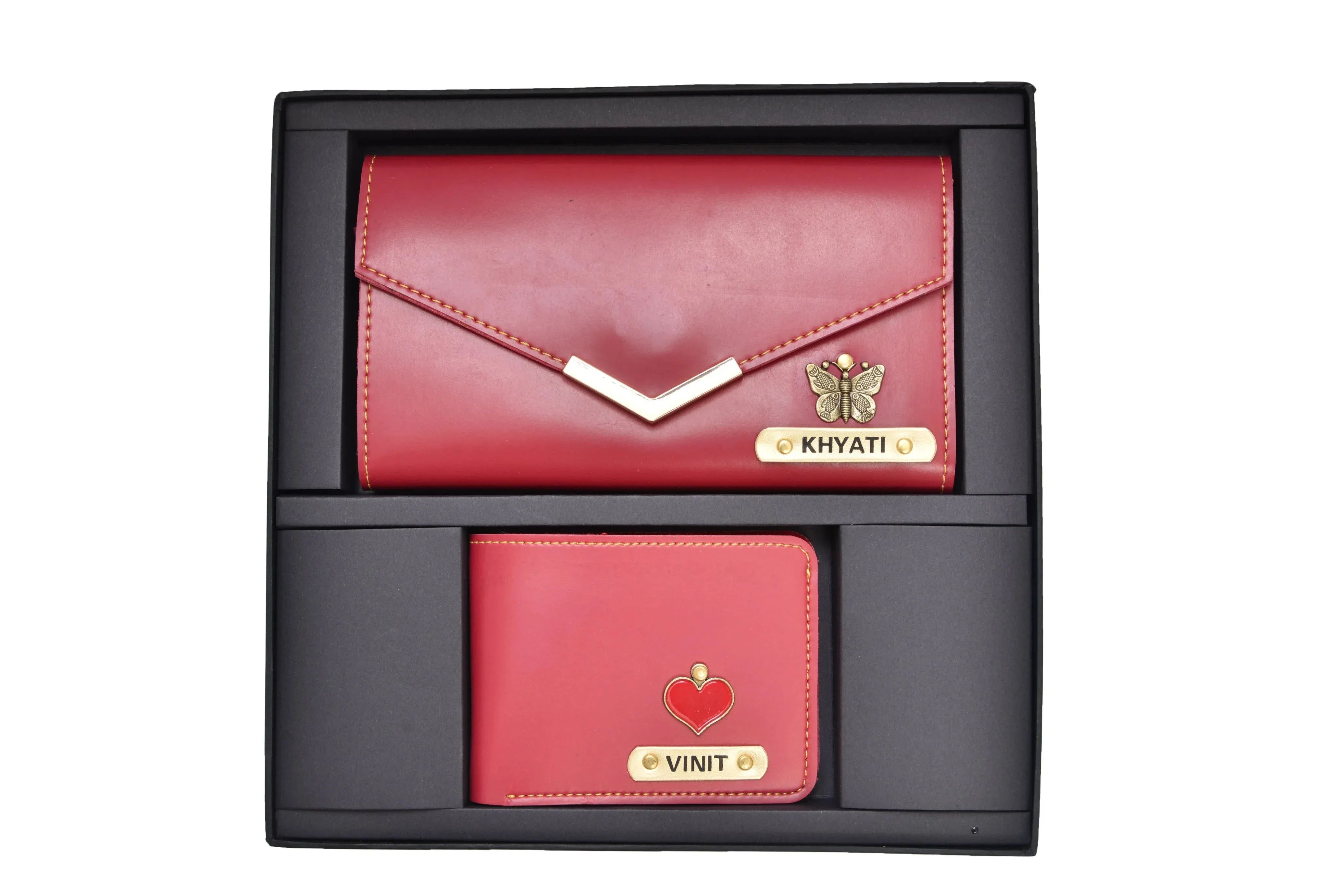 Lady Wallet   Men's Wallet (Couple Gift 1) - Wine