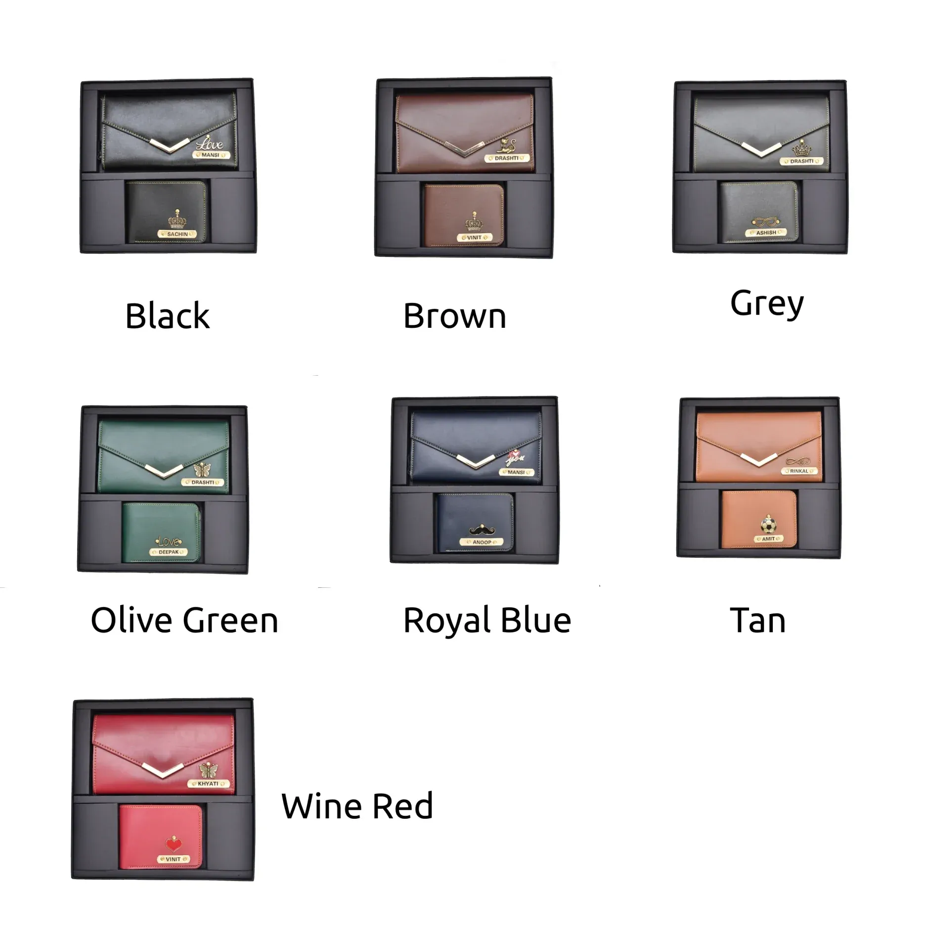 Lady Wallet   Men's Wallet (Couple Gift 1) - Wine