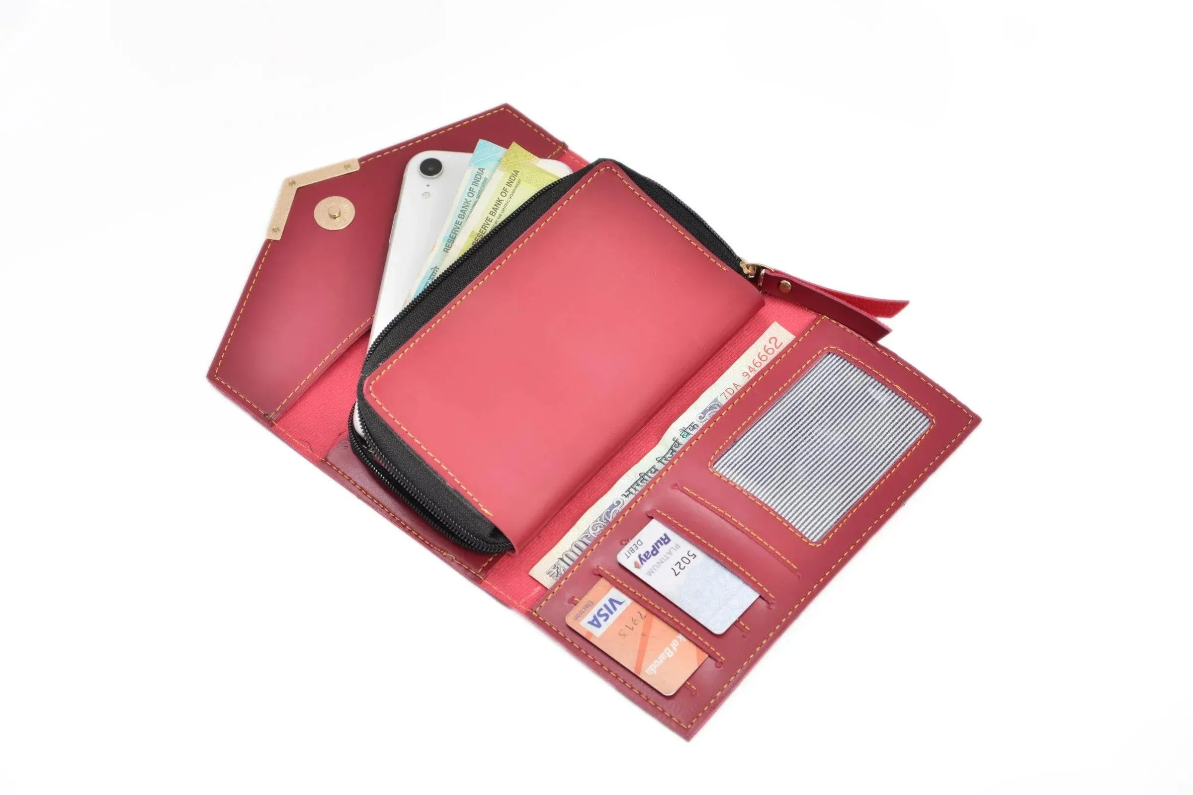 Lady Wallet   Men's Wallet (Couple Gift 1) - Wine
