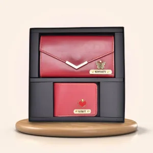 Lady Wallet   Men's Wallet (Couple Gift 1) - Wine