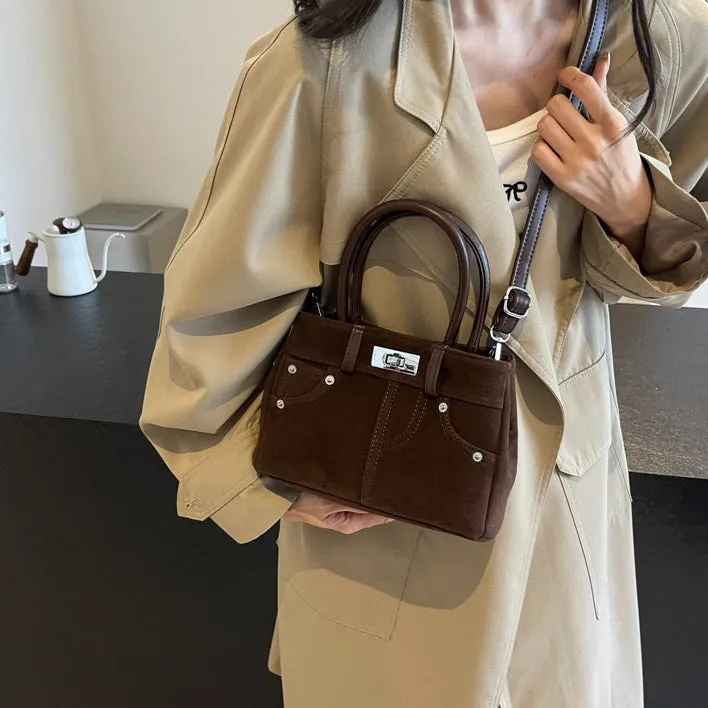 Lana Faux Suede Crossbody Bag