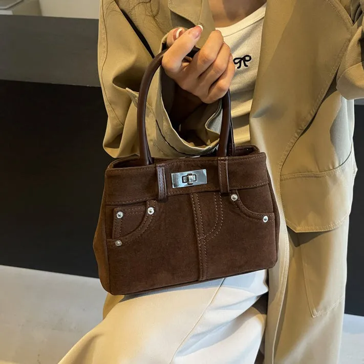 Lana Faux Suede Crossbody Bag