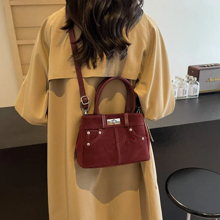 Lana Faux Suede Crossbody Bag