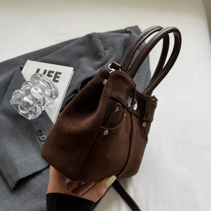 Lana Faux Suede Crossbody Bag