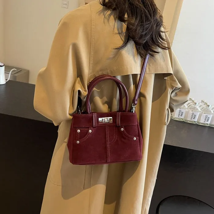 Lana Faux Suede Crossbody Bag