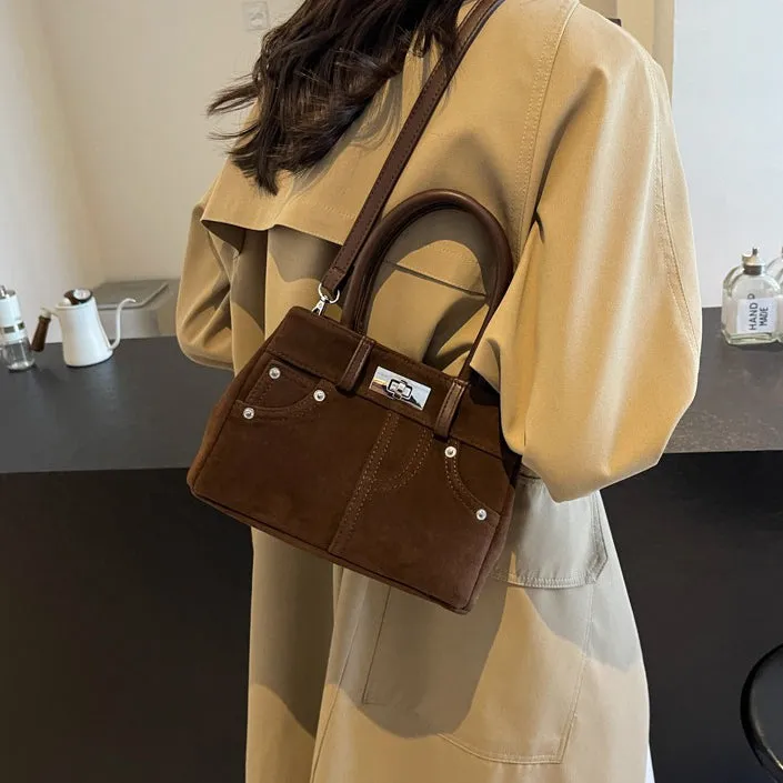 Lana Faux Suede Crossbody Bag