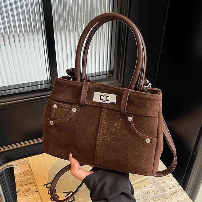 Lana Faux Suede Crossbody Bag