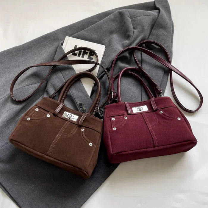 Lana Faux Suede Crossbody Bag