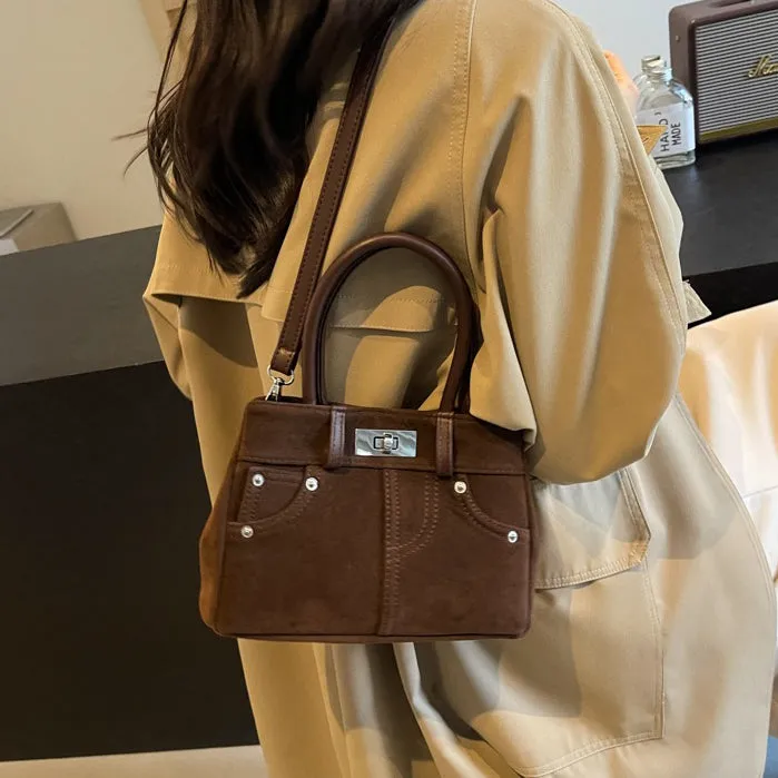 Lana Faux Suede Crossbody Bag