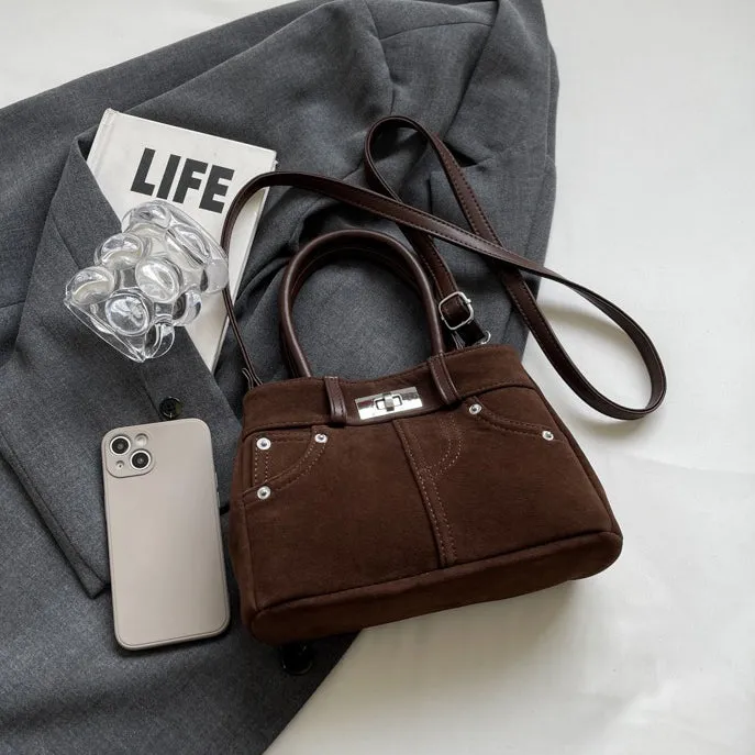 Lana Faux Suede Crossbody Bag