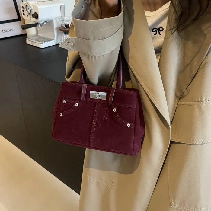 Lana Faux Suede Crossbody Bag