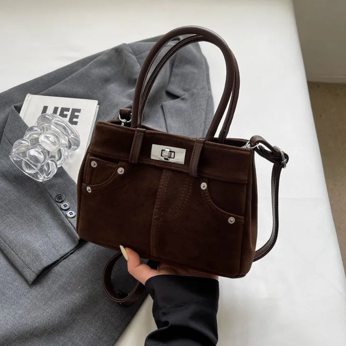 Lana Faux Suede Crossbody Bag