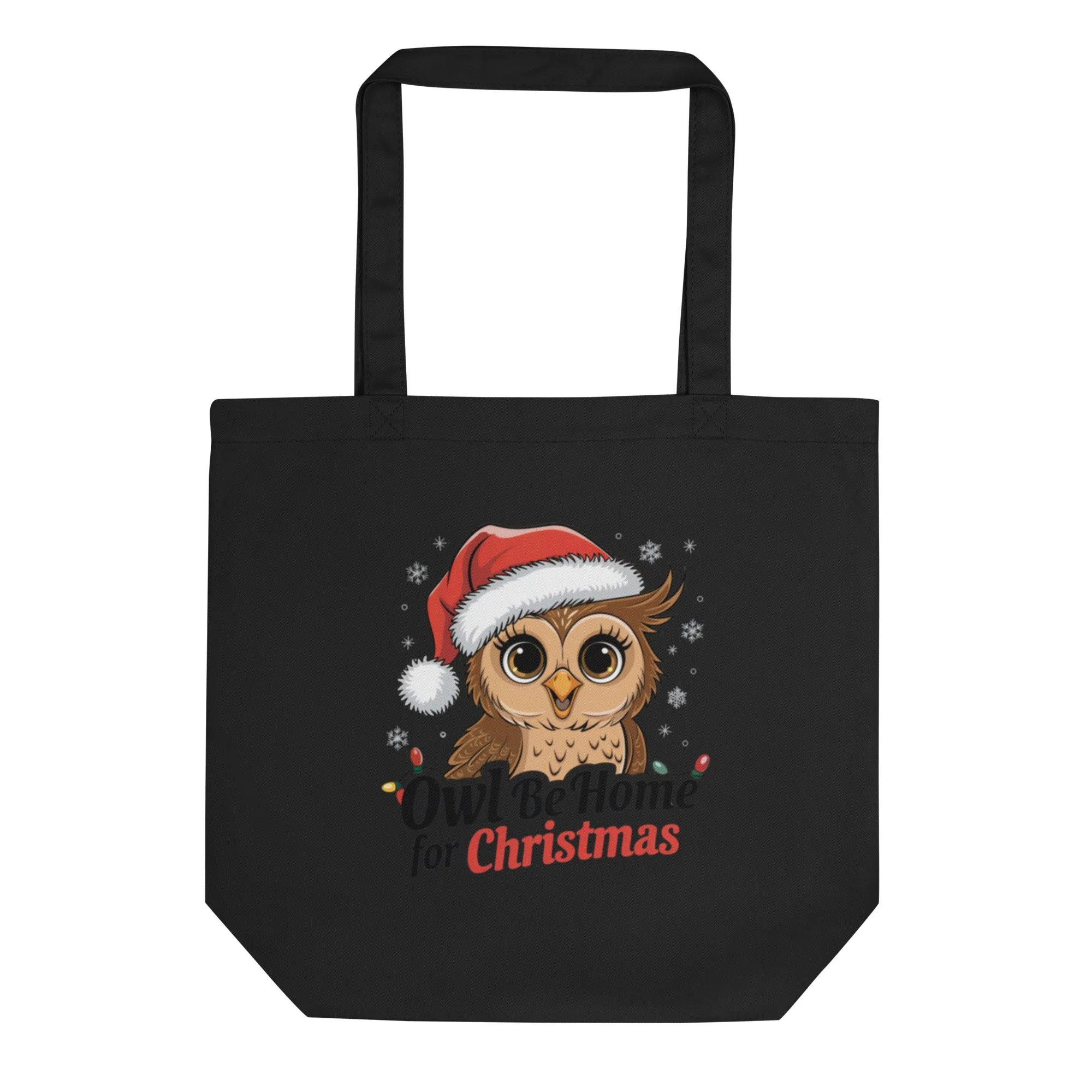 Large Organic Tote Bag: Owl themed Stylish, Sustainable, and Perfect for Every Day