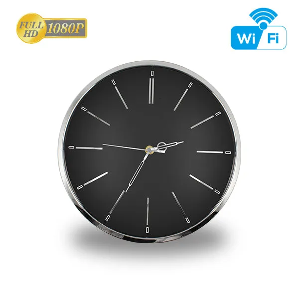 Large Wall Clock Camera Wireless Wi-Fi 1080p HD Motion Detection Video Recorder