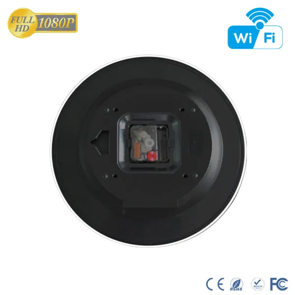 Large Wall Clock Camera Wireless Wi-Fi 1080p HD Motion Detection Video Recorder