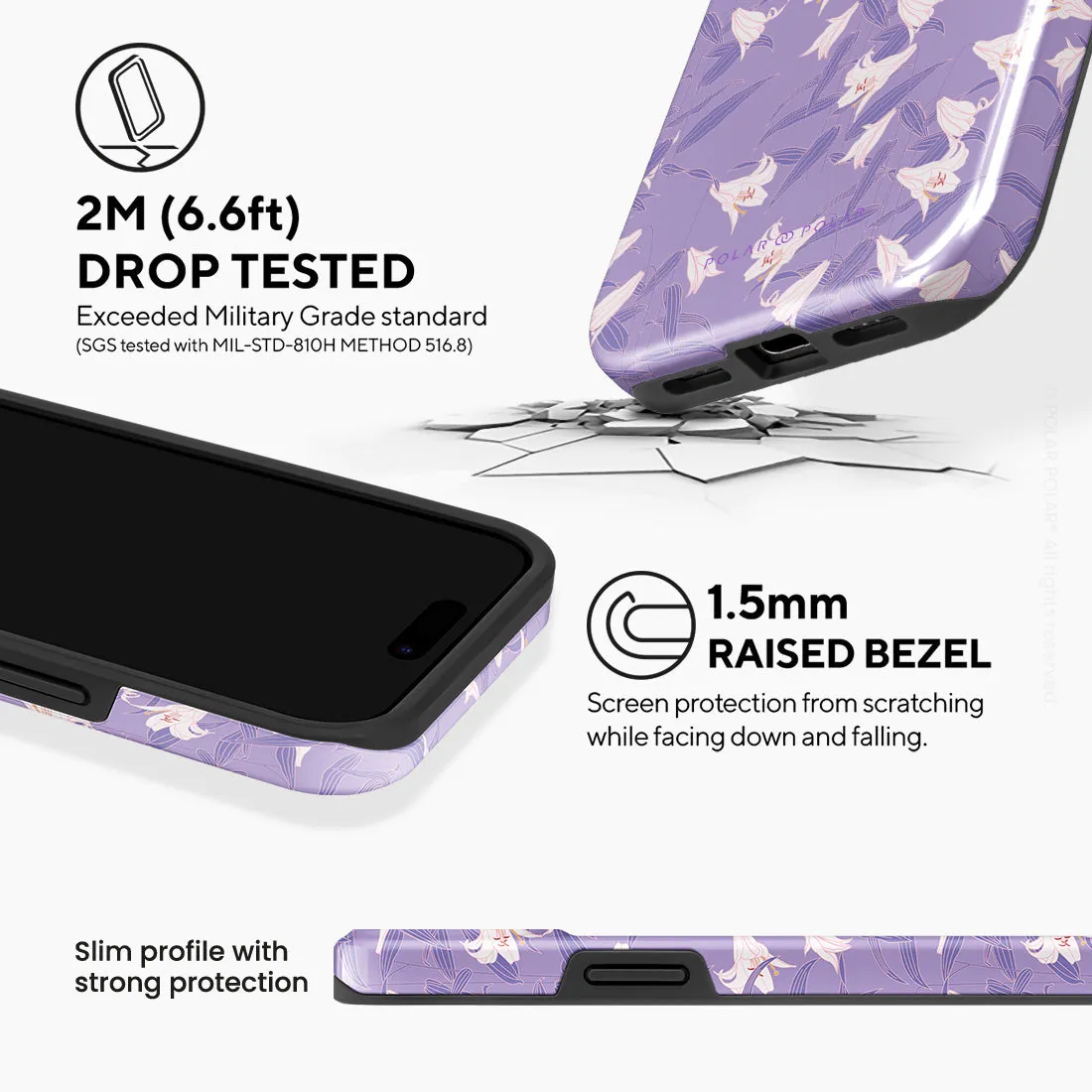 Lavender Lily Custom - iPhone 15 Case