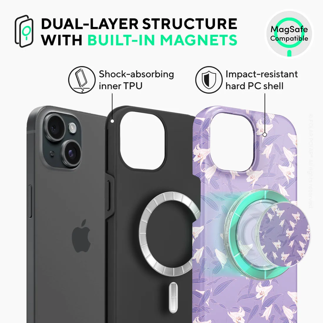 Lavender Lily Custom - iPhone 15 Case