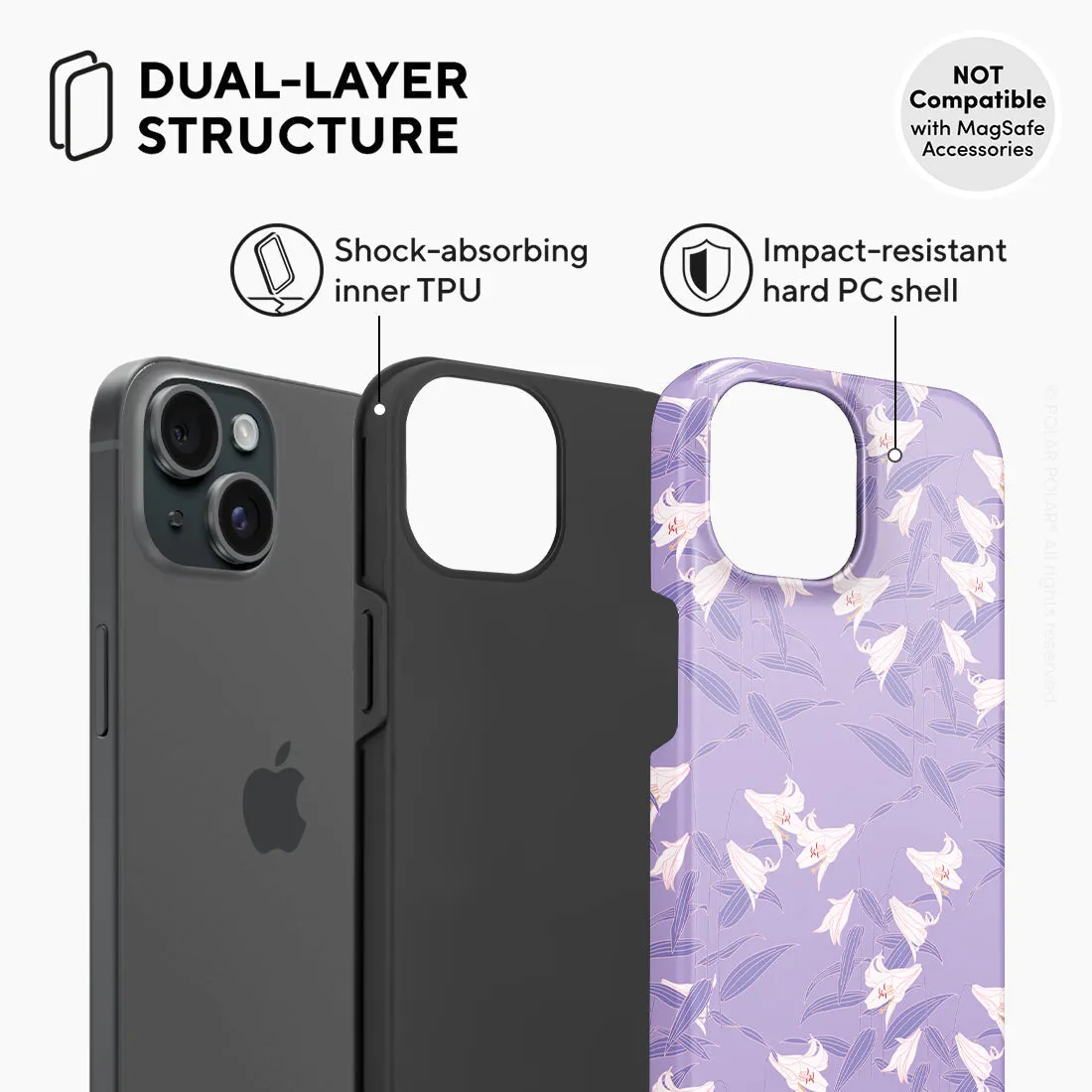 Lavender Lily Custom - iPhone 15 Case