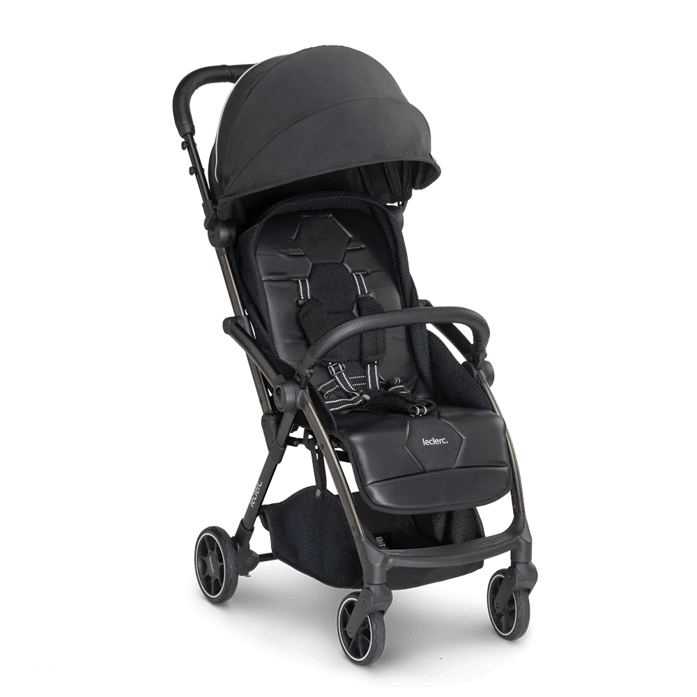 leclercbaby Hexagon™ Baby Stroller - Carbon Black (Carbon Black Colored Frame) (Get a free Orgainizer Easy Quick)