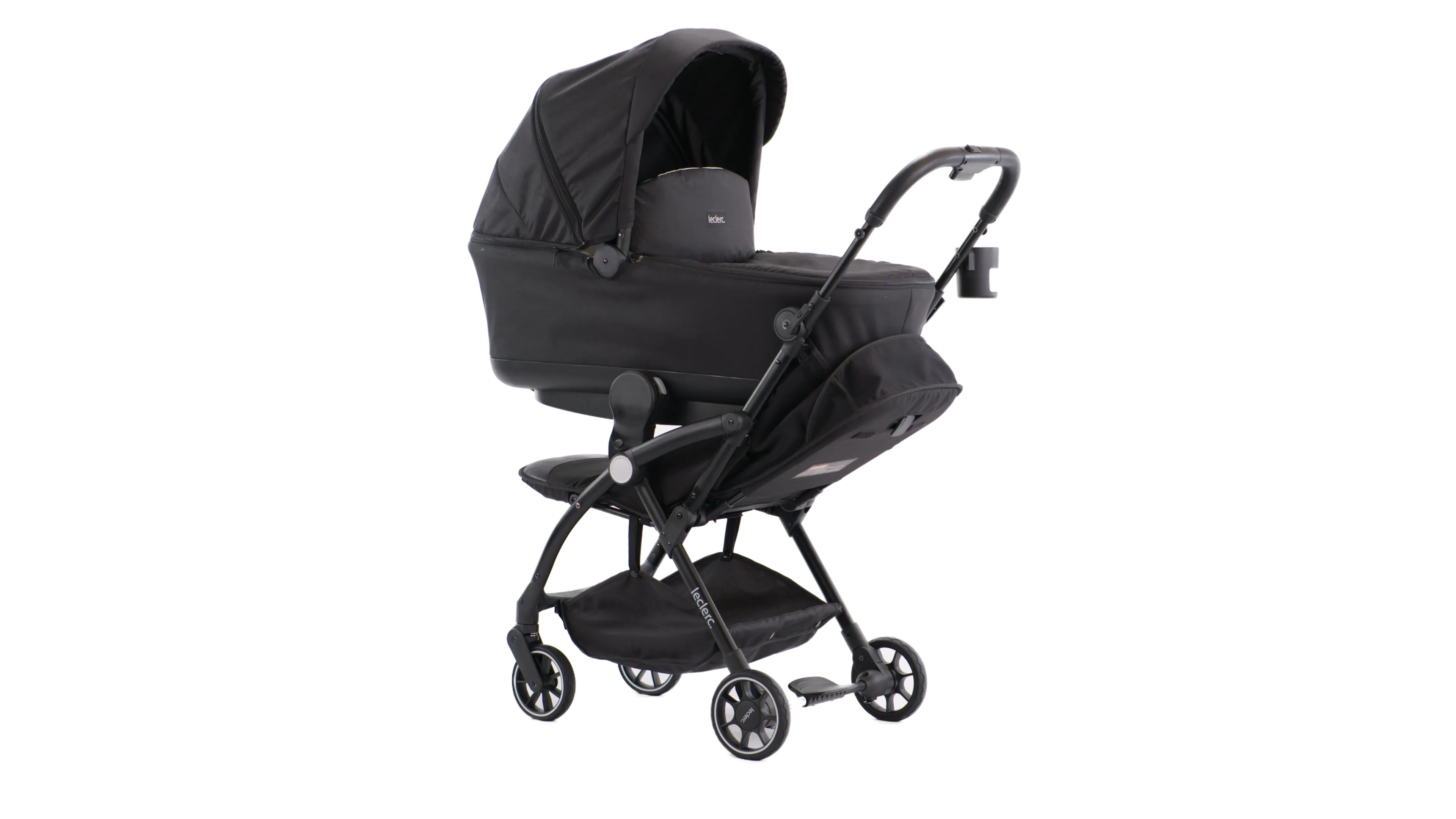 leclercbaby Hexagon™ Baby Stroller - Carbon Black (Carbon Black Colored Frame) (Get a free Orgainizer Easy Quick)