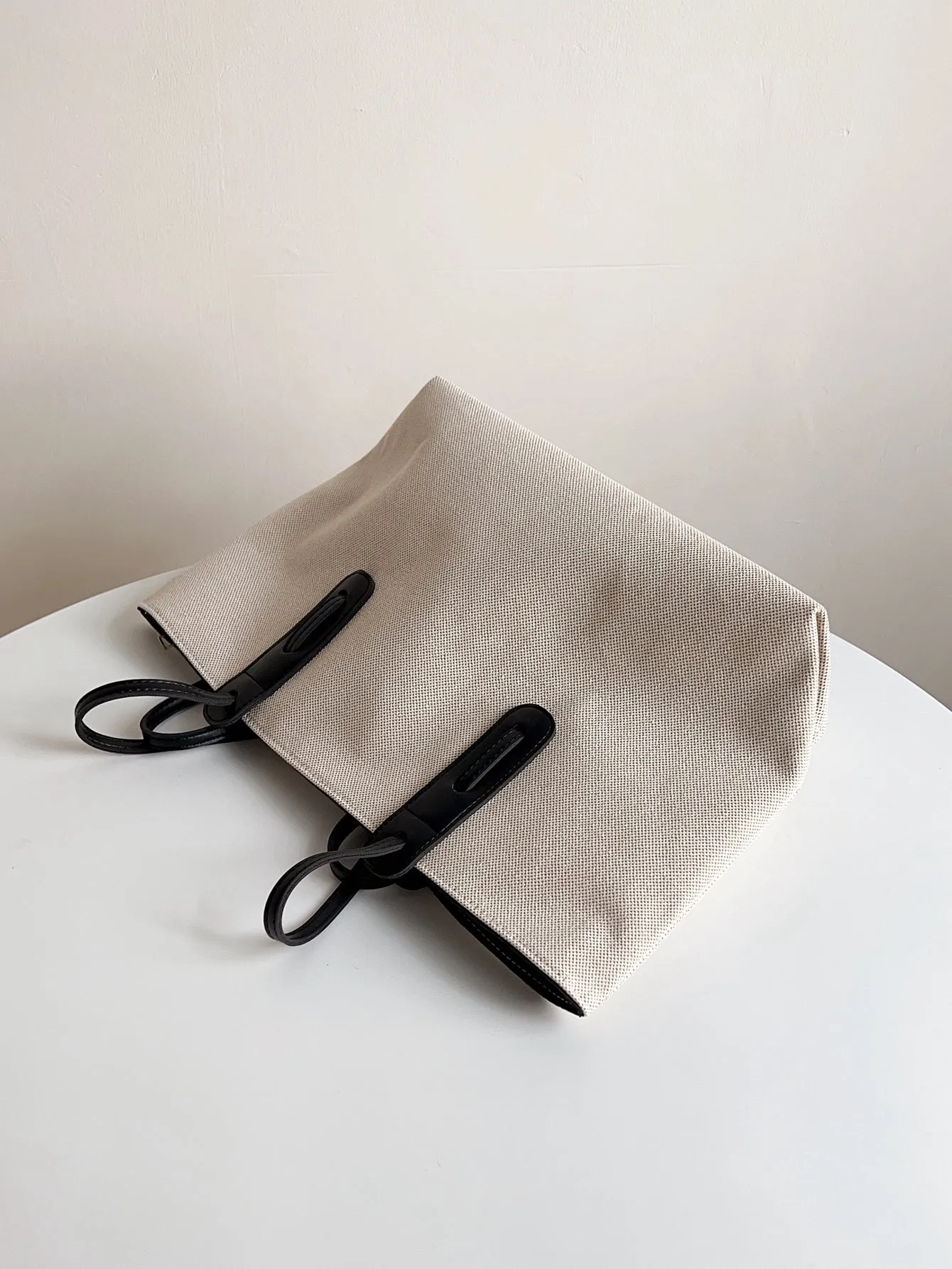 Letter Patch Decor Shoulder Tote Bag - Multicolor