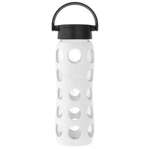 LifeFactory 22oz Glass Water Bottle - Optic White
