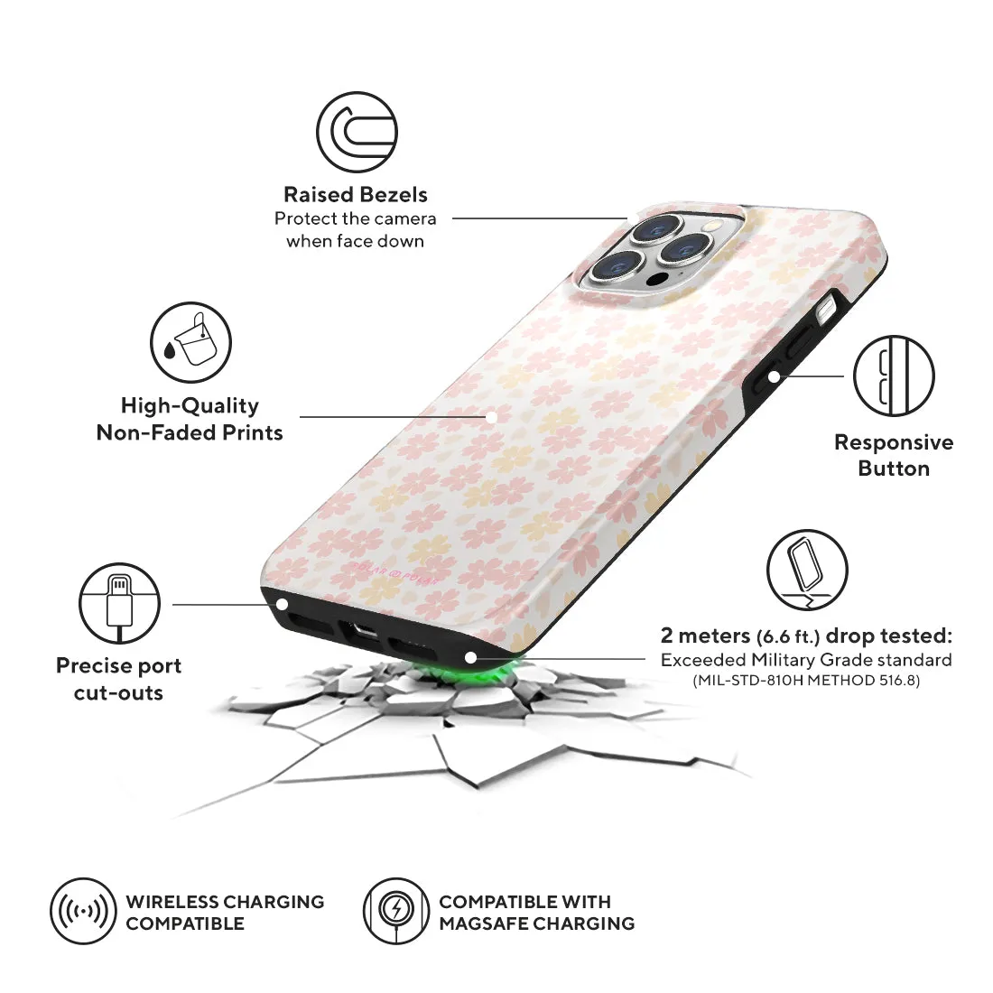 Light Pink Sakura Custom - iPhone 13 Pro Max Case