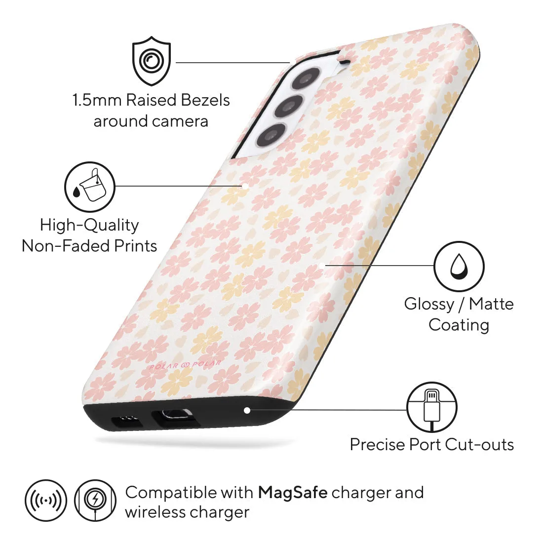 Light Pink Sakura Custom - Samsung Galaxy S22  5G Case