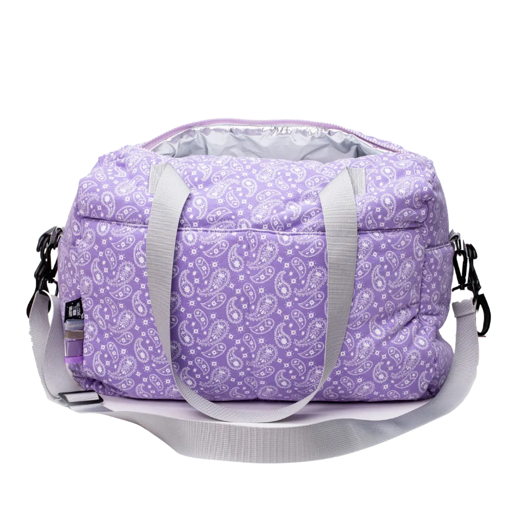 Lilac Paisley Diaper Bag