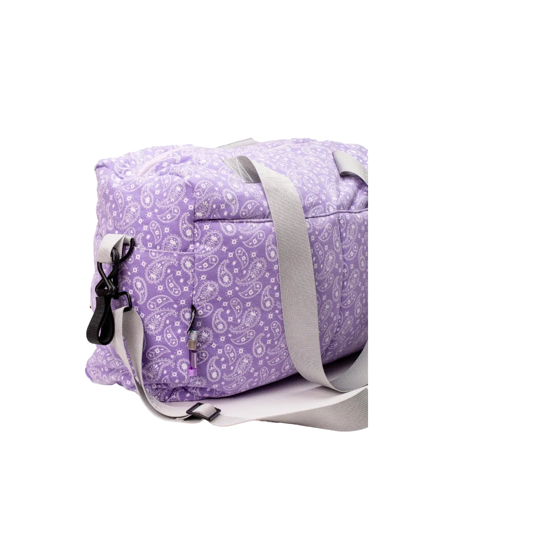 Lilac Paisley Diaper Bag