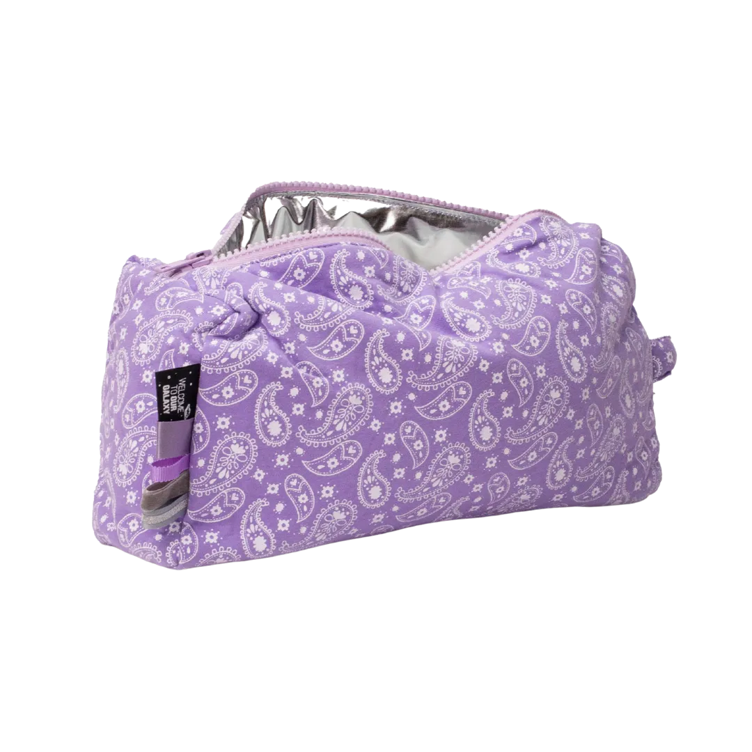 Lilac Paisley Toiletry Bag