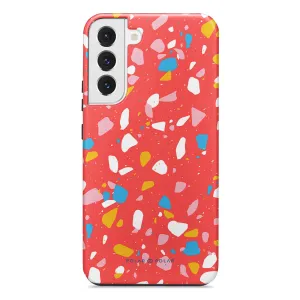 Living Coral Terrazzo - Samsung Galaxy S22  5G Case