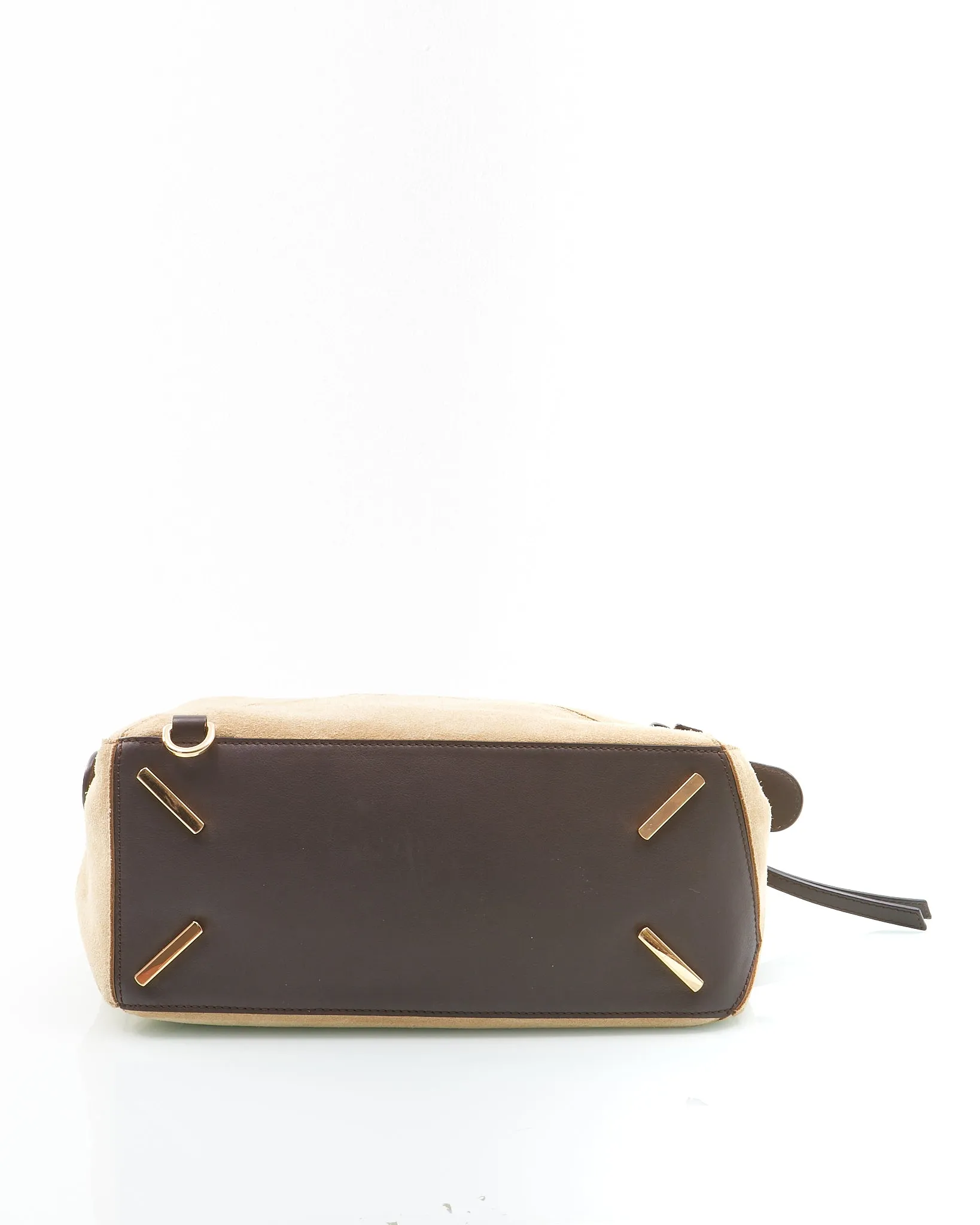 Loewe Beige Suede Puzzle Medium Puzzle Bag