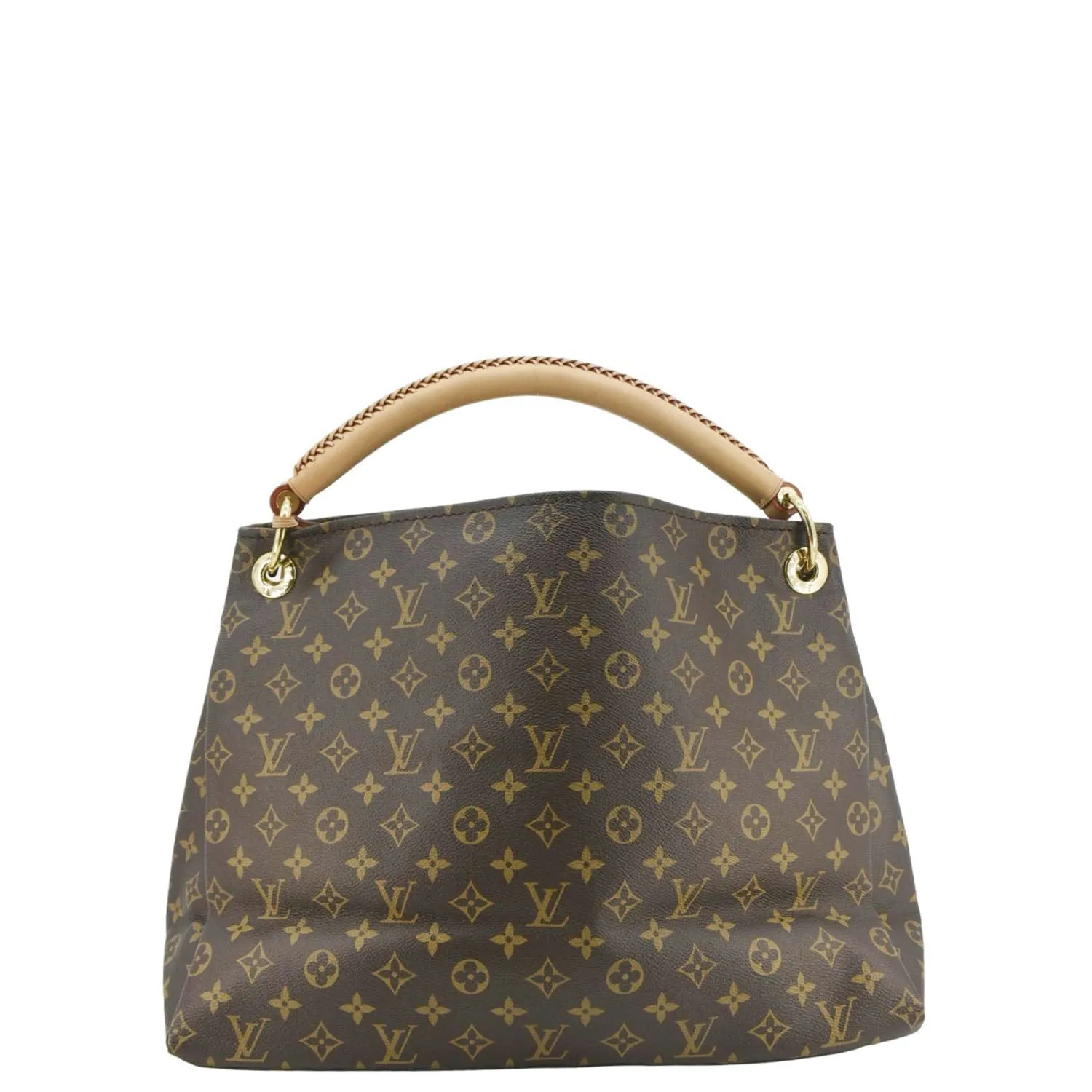 LOUIS VUITTON  Artsy MM Monogram Canvas Hobo Bag Brown