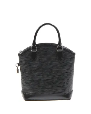 Louis Vuitton Black Epi Leather Lockit Vertical Handbag