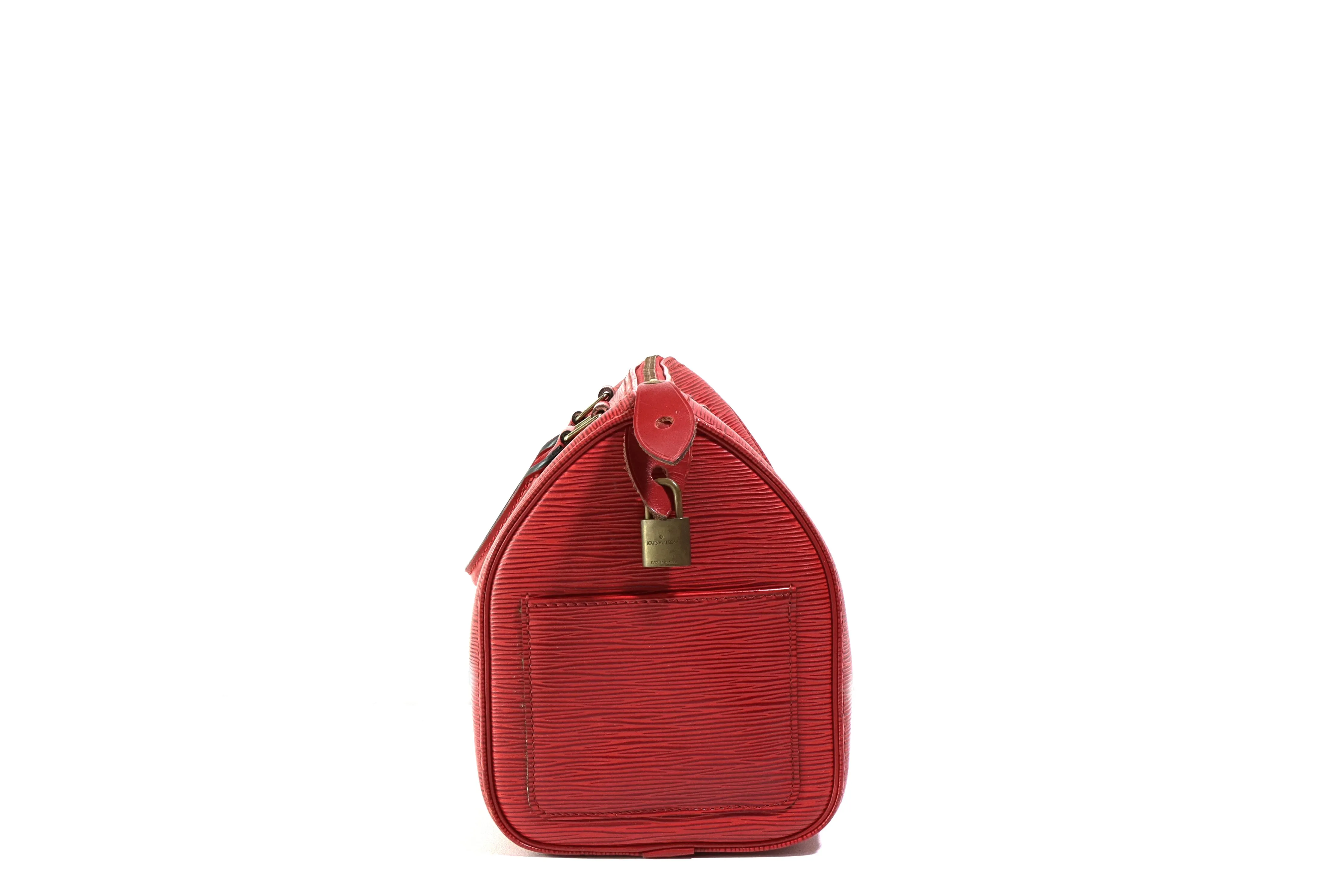 Louis Vuitton Epi Red Speedy 25