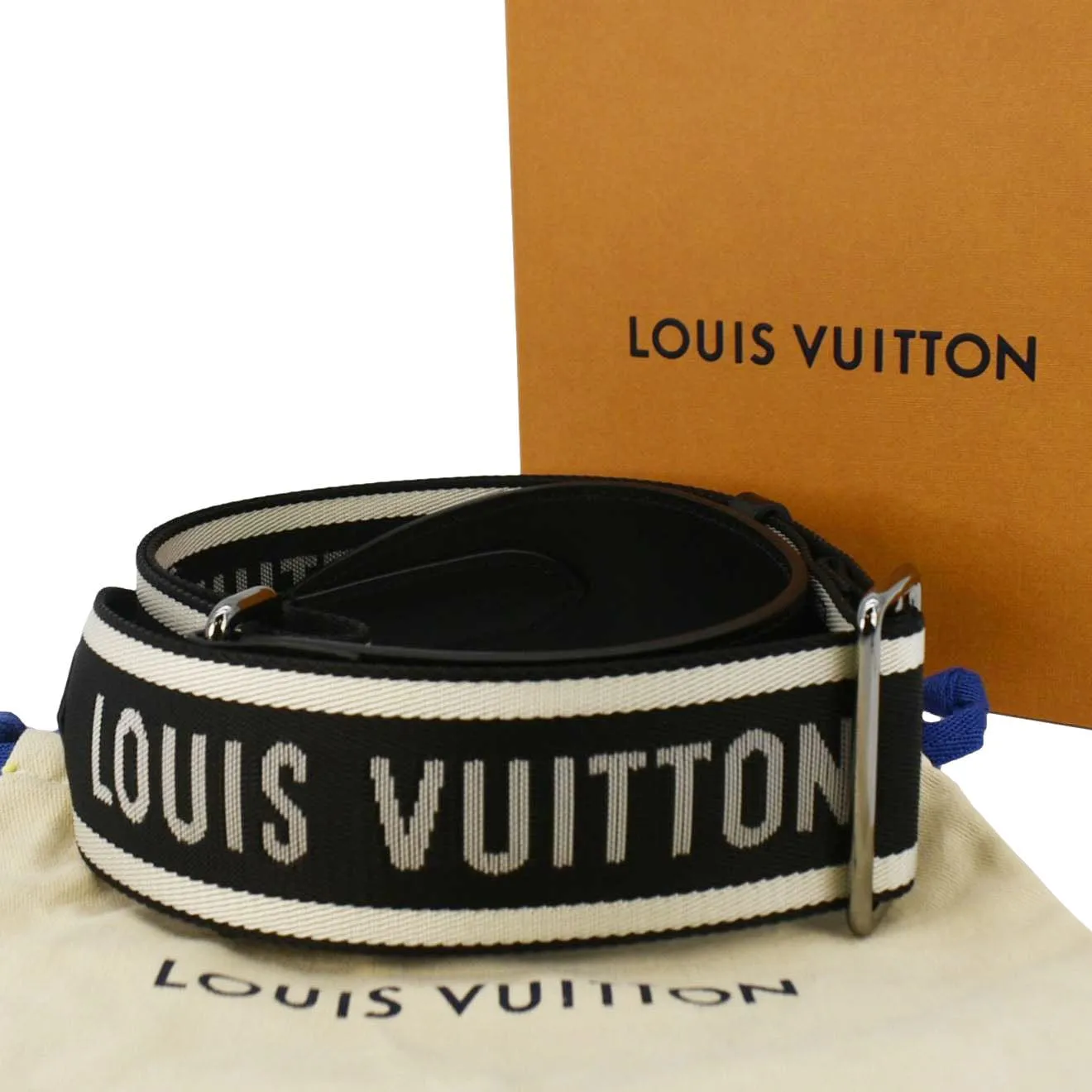 LOUIS VUITTON Jacquard Strap Black Size 40