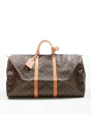 Louis Vuitton Monogram Canvas Keepall 55 Travel Bag