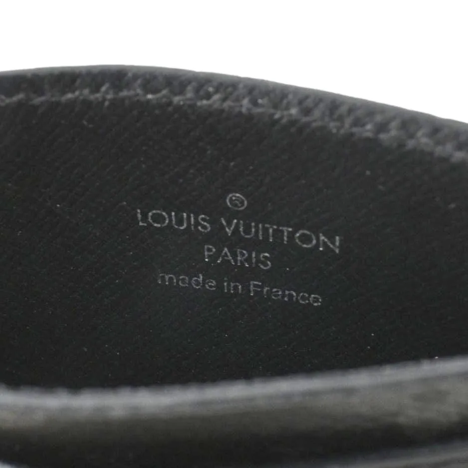 LOUIS VUITTON Monogram Eclipse Card Holder Black
