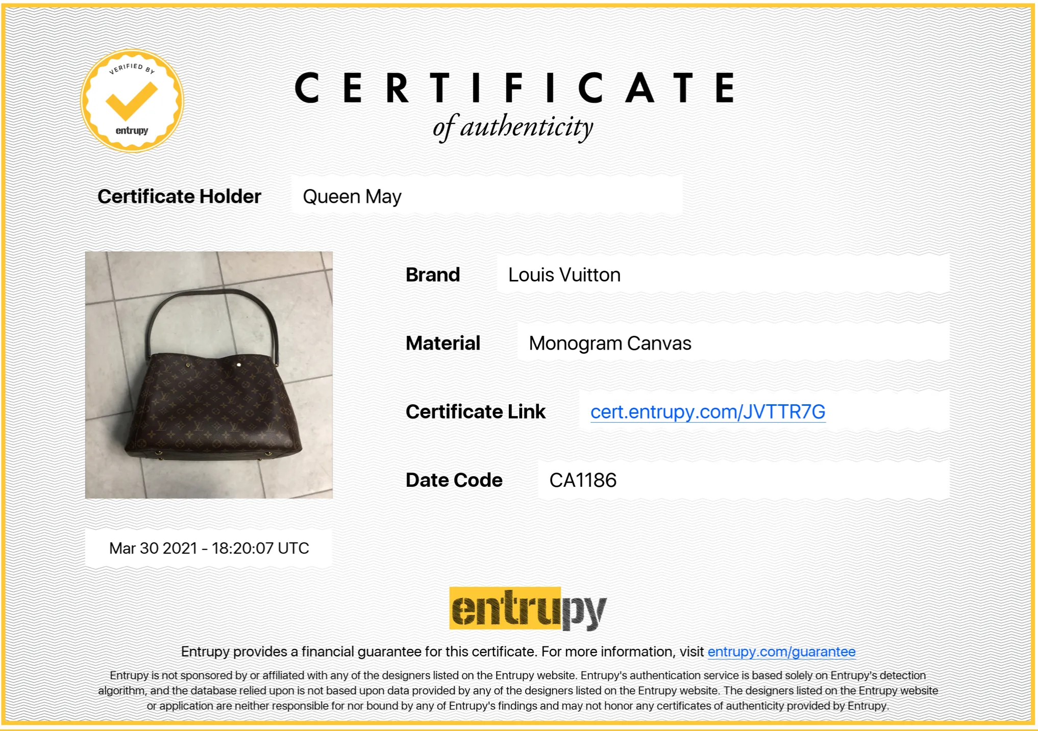 Louis Vuitton Monogram Montaigne GM