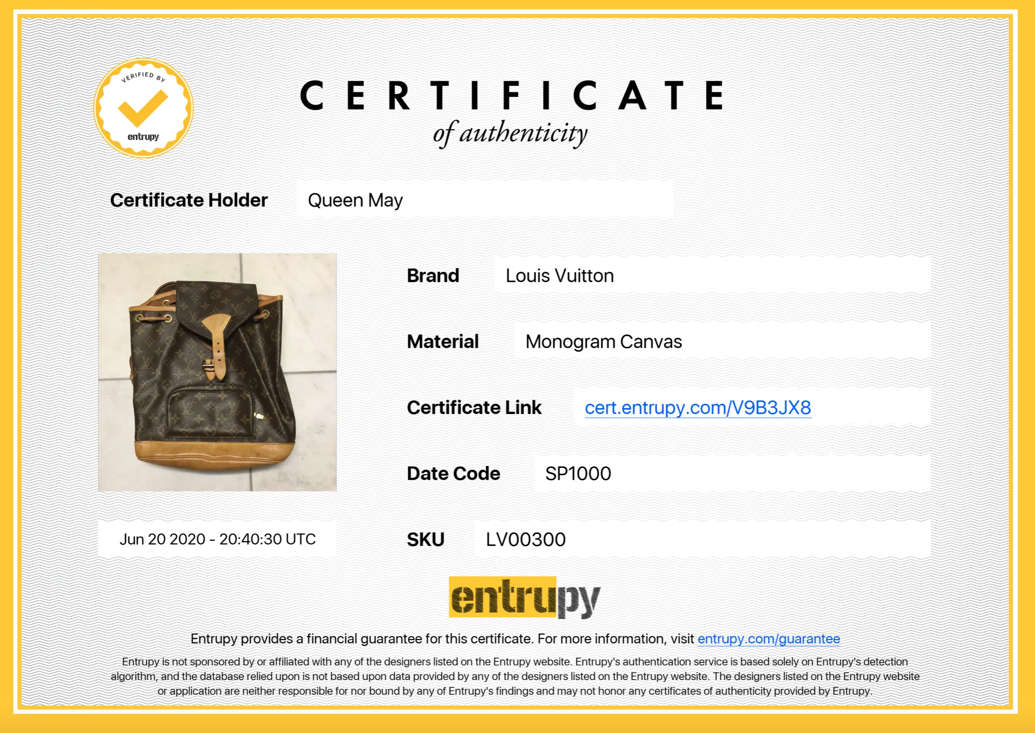 Louis Vuitton Monogram Montsouris PM