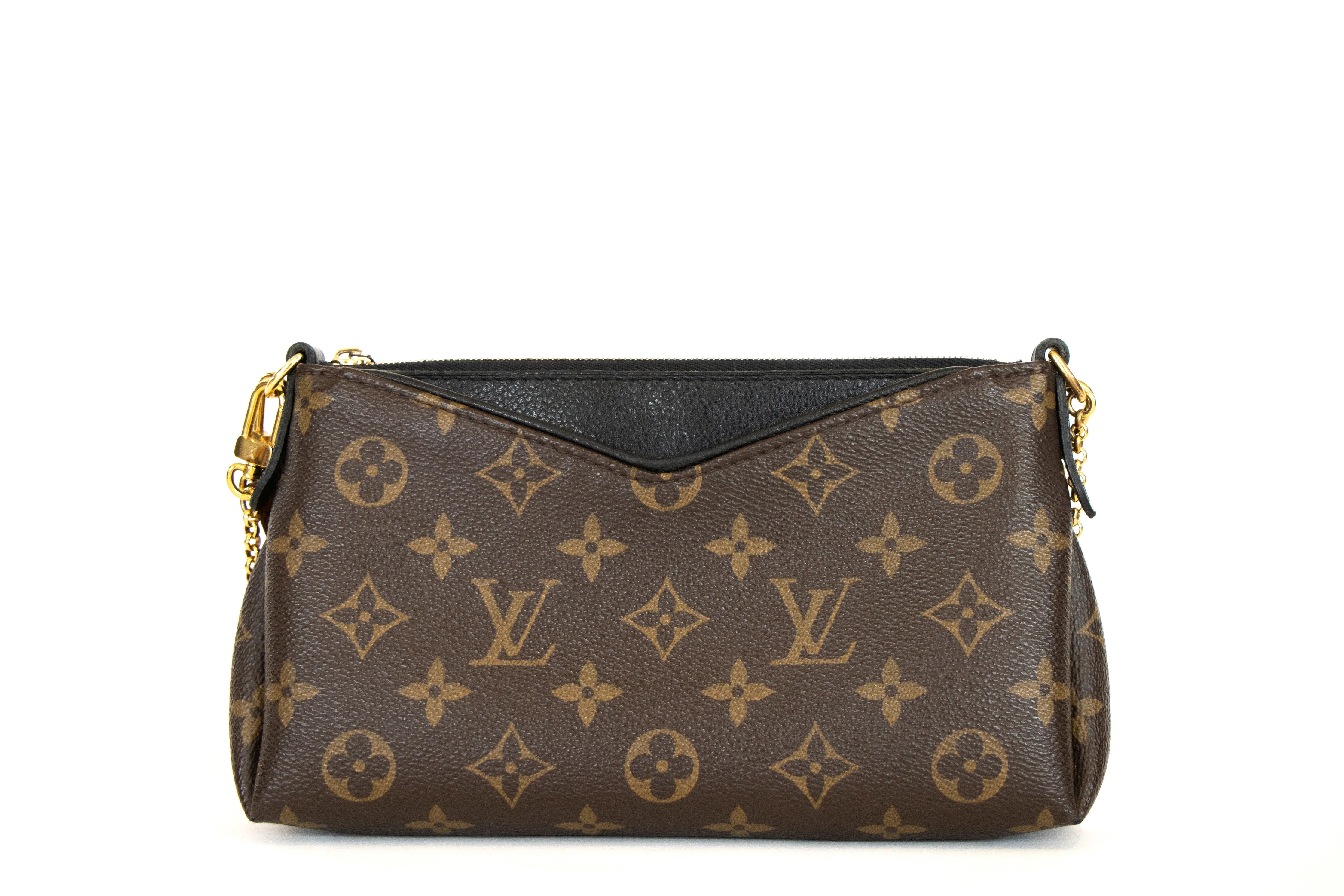 Louis Vuitton Monogram Pallas Clutch Noir