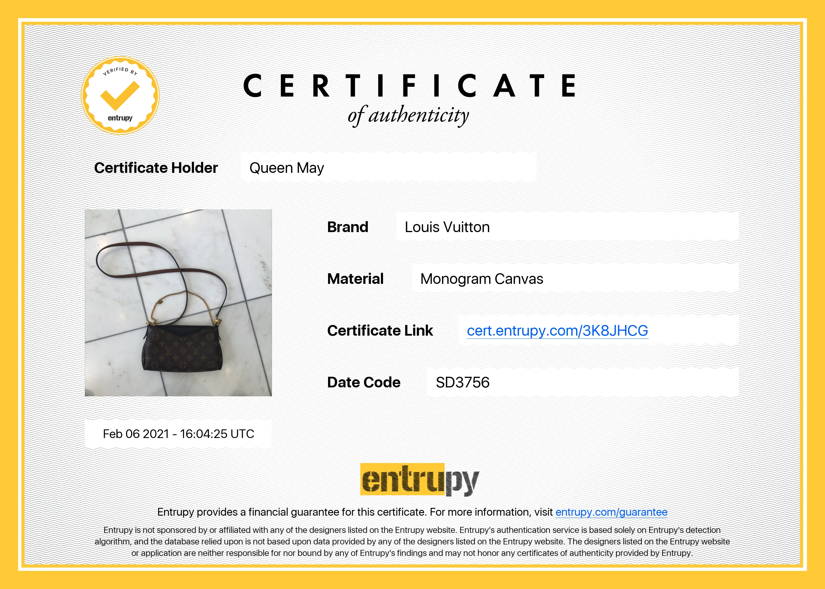 Louis Vuitton Monogram Pallas Clutch Noir
