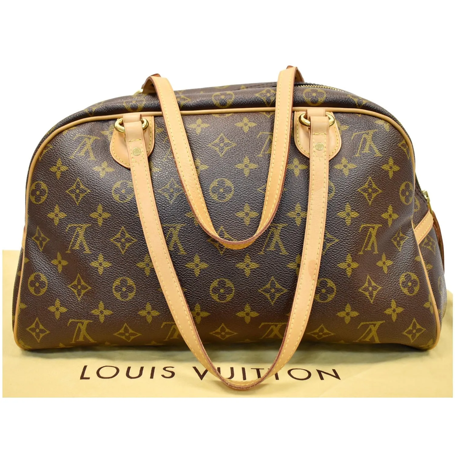 LOUIS VUITTON Montorgueil GM Monogram Canvas Shoulder Bag Brown