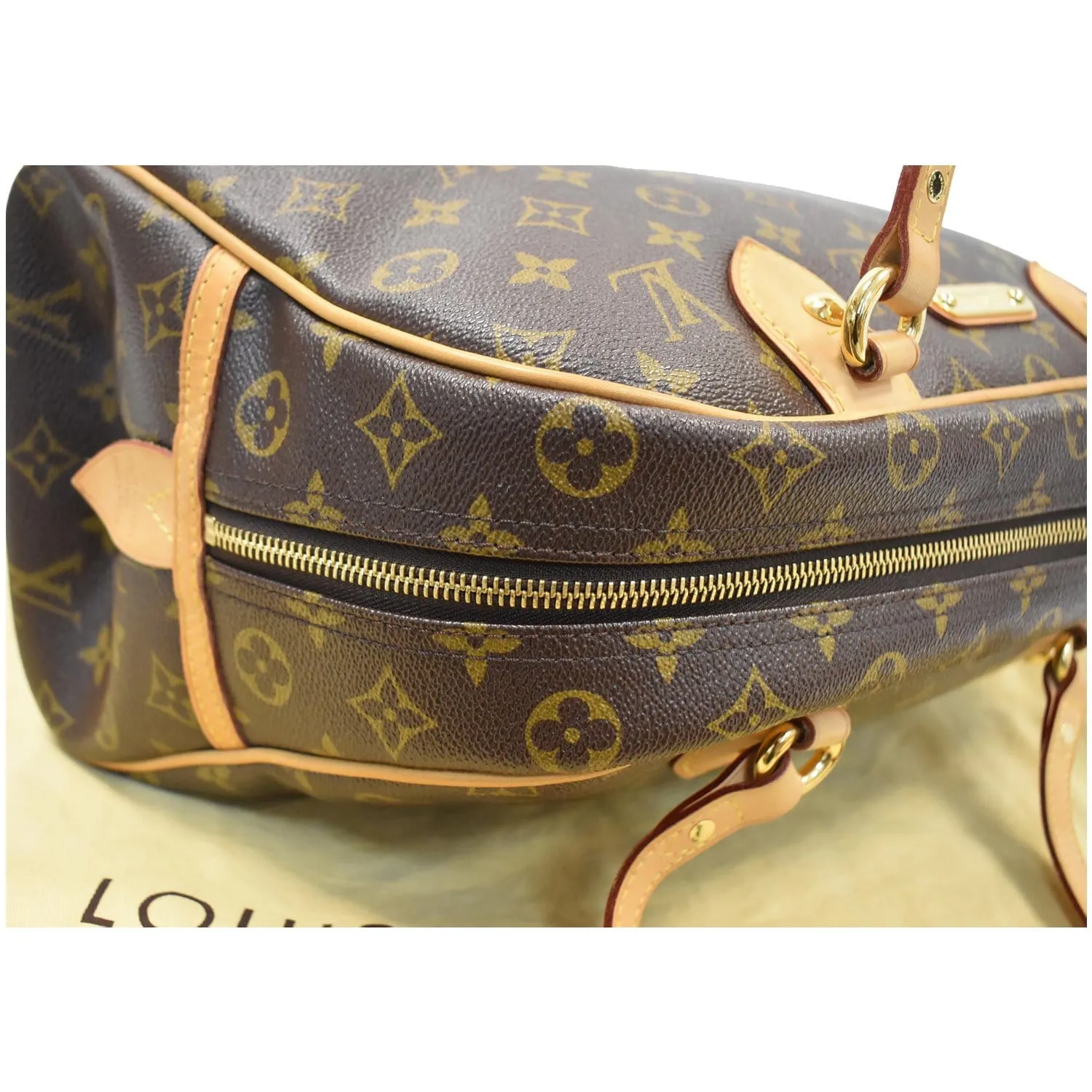LOUIS VUITTON Montorgueil GM Monogram Canvas Shoulder Bag Brown