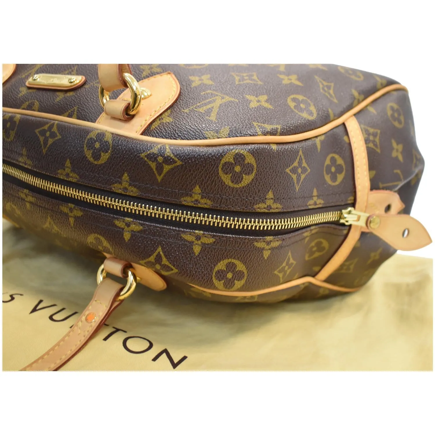 LOUIS VUITTON Montorgueil GM Monogram Canvas Shoulder Bag Brown