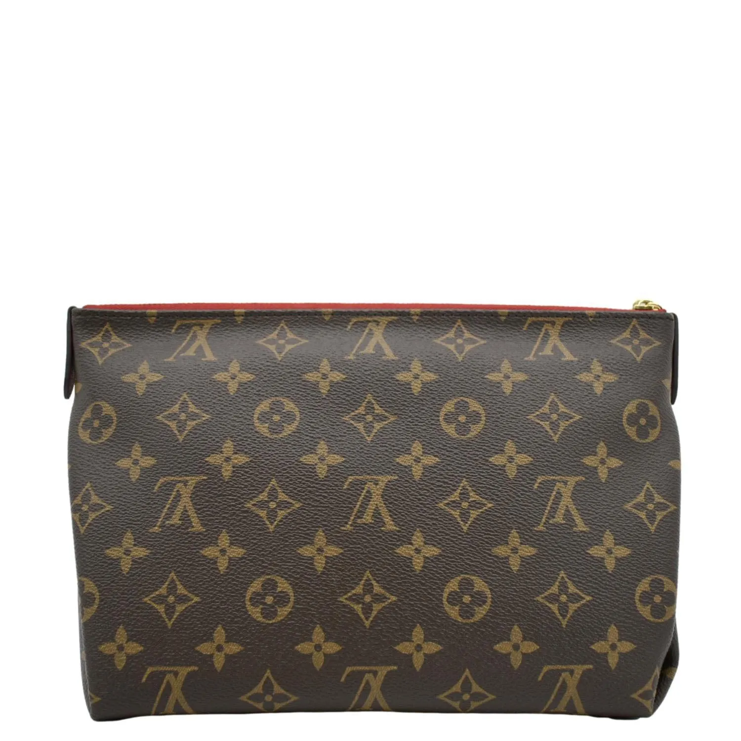 LOUIS VUITTON Pallas Beauty Case Monogram Canvas Pouch Cherry Red