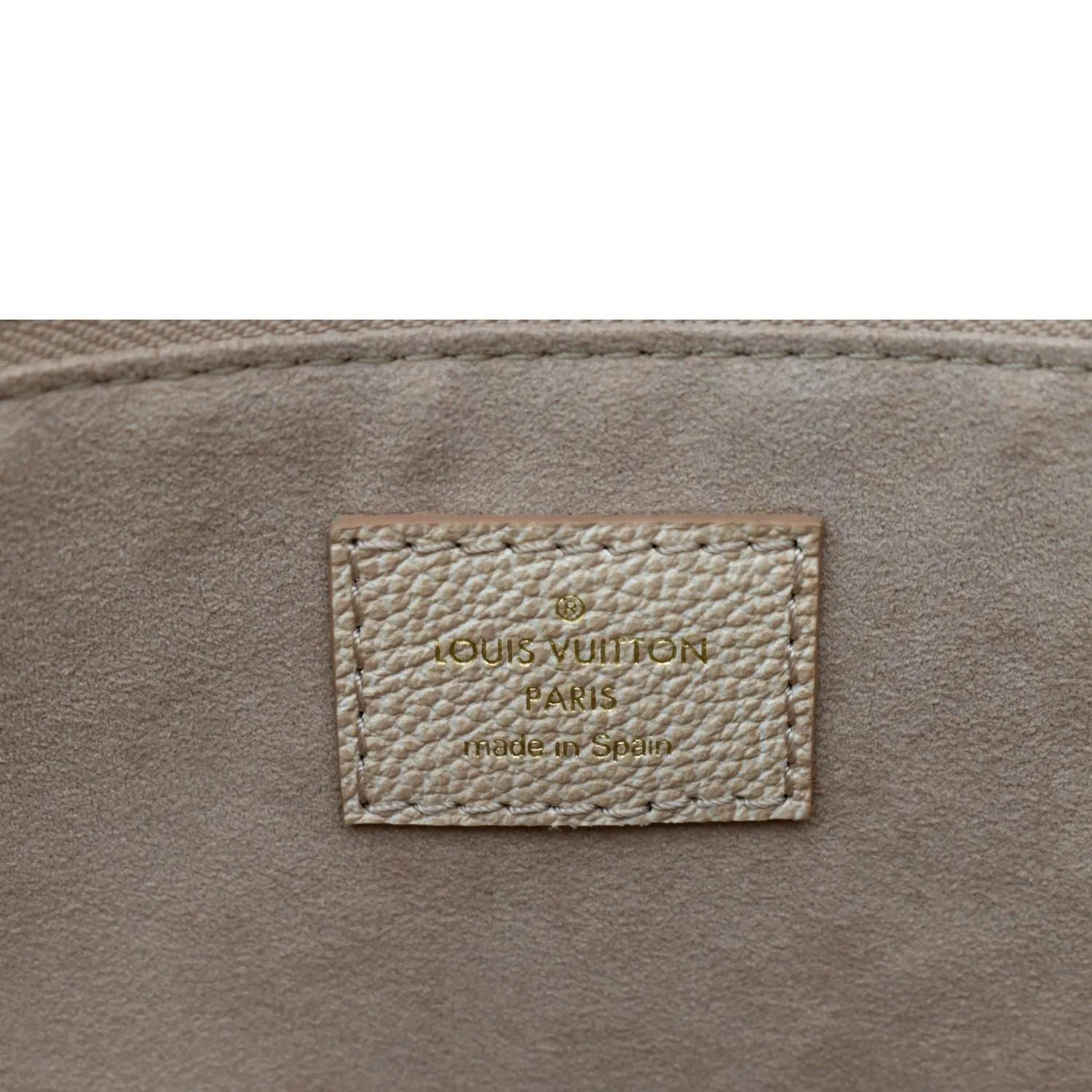 LOUIS VUITTON Stardust Neverfull MM Monogram Leather Tote Bag Pale Beige